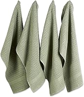 Vista 12 de DII - Juego de toallas para platos, colección Terry básica, diseño waffle, 15 x 26 pulgadas, azul marino sólido, 4 piezas