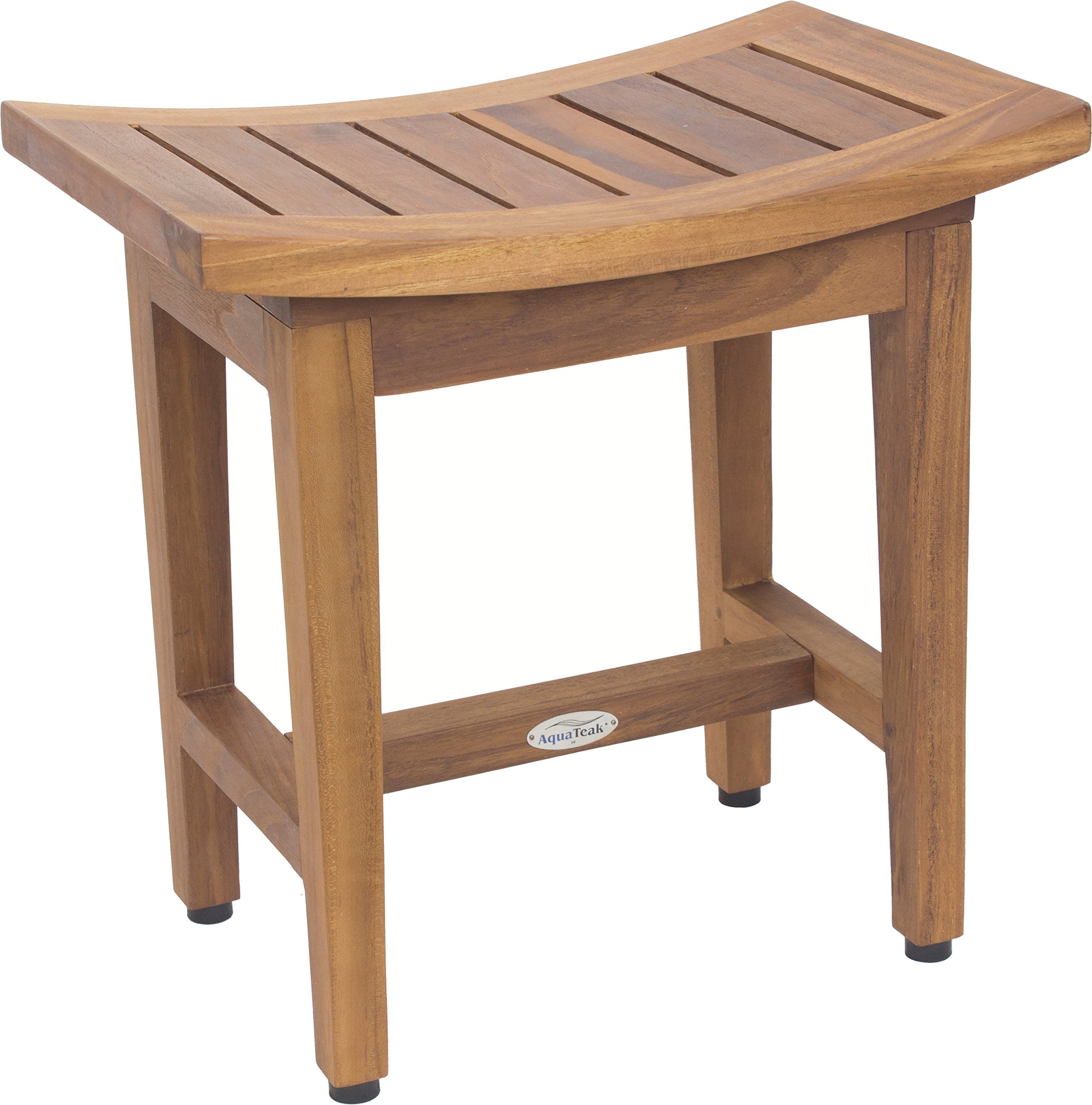 AquaTeak Patented 18" Maluku Lotus Teak Shower Bench