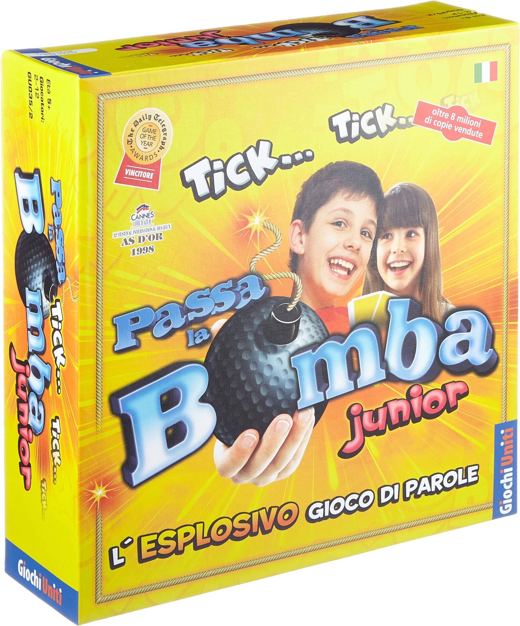 Giochi Uniti Passa la Bomba Junior Board Game (Italian Version) [Imported from Italy]