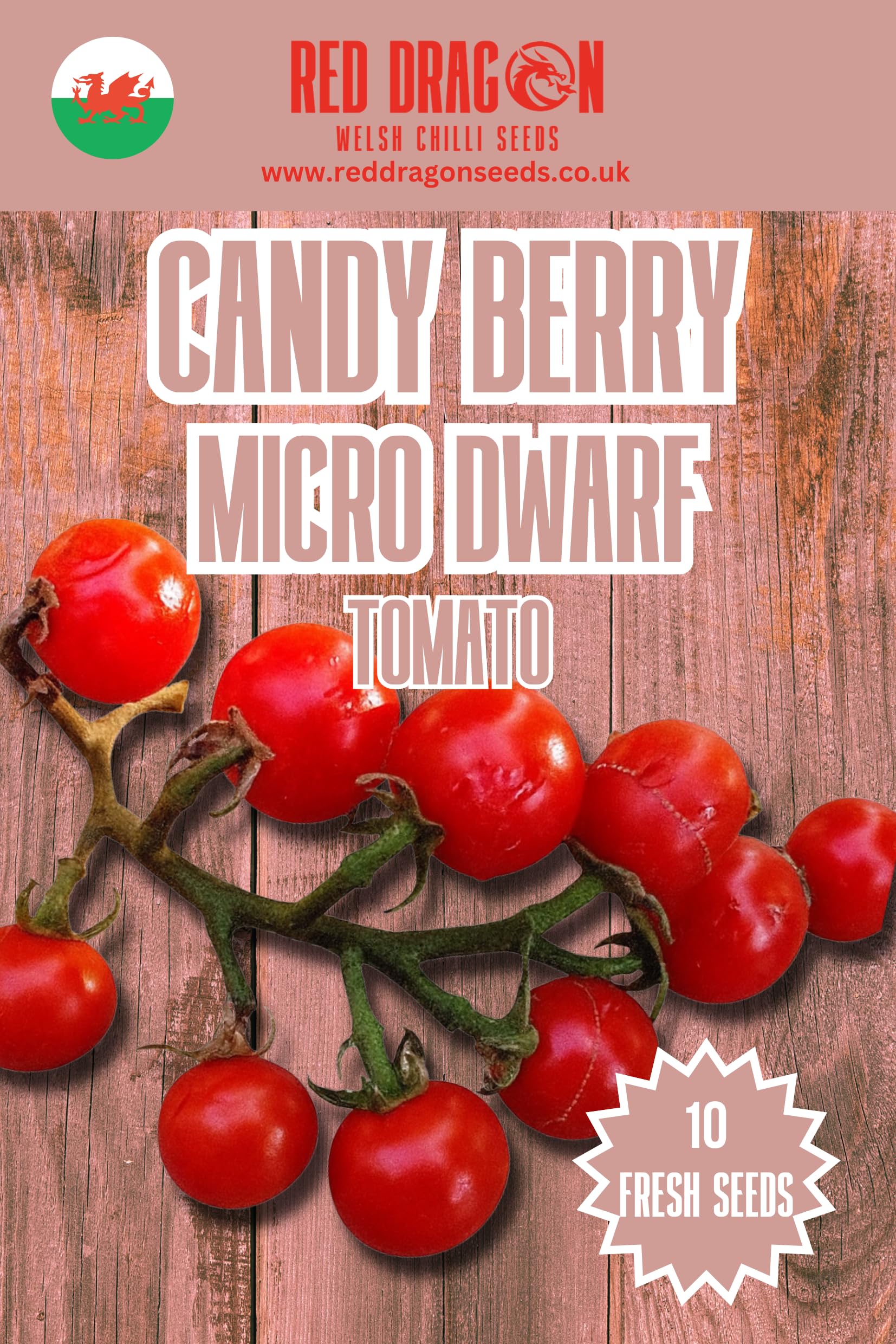 Candy Berry Micro Dwarf Tomato Seeds - 10 Fresh Candy Berry Micro Dwarf Tomato Seeds