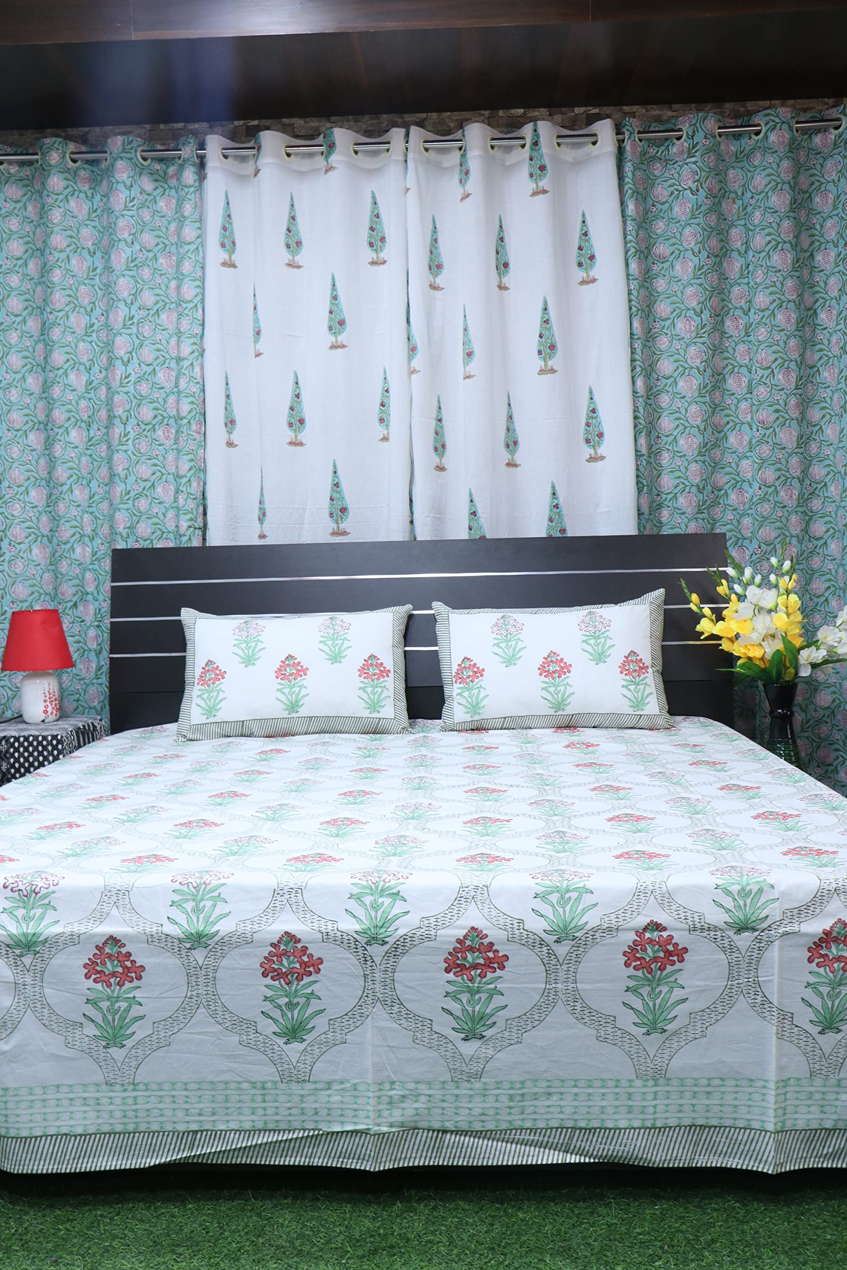 Drap de lit Jaipuri grand format pour éliminer les réveils nocturnes et habiller le lit