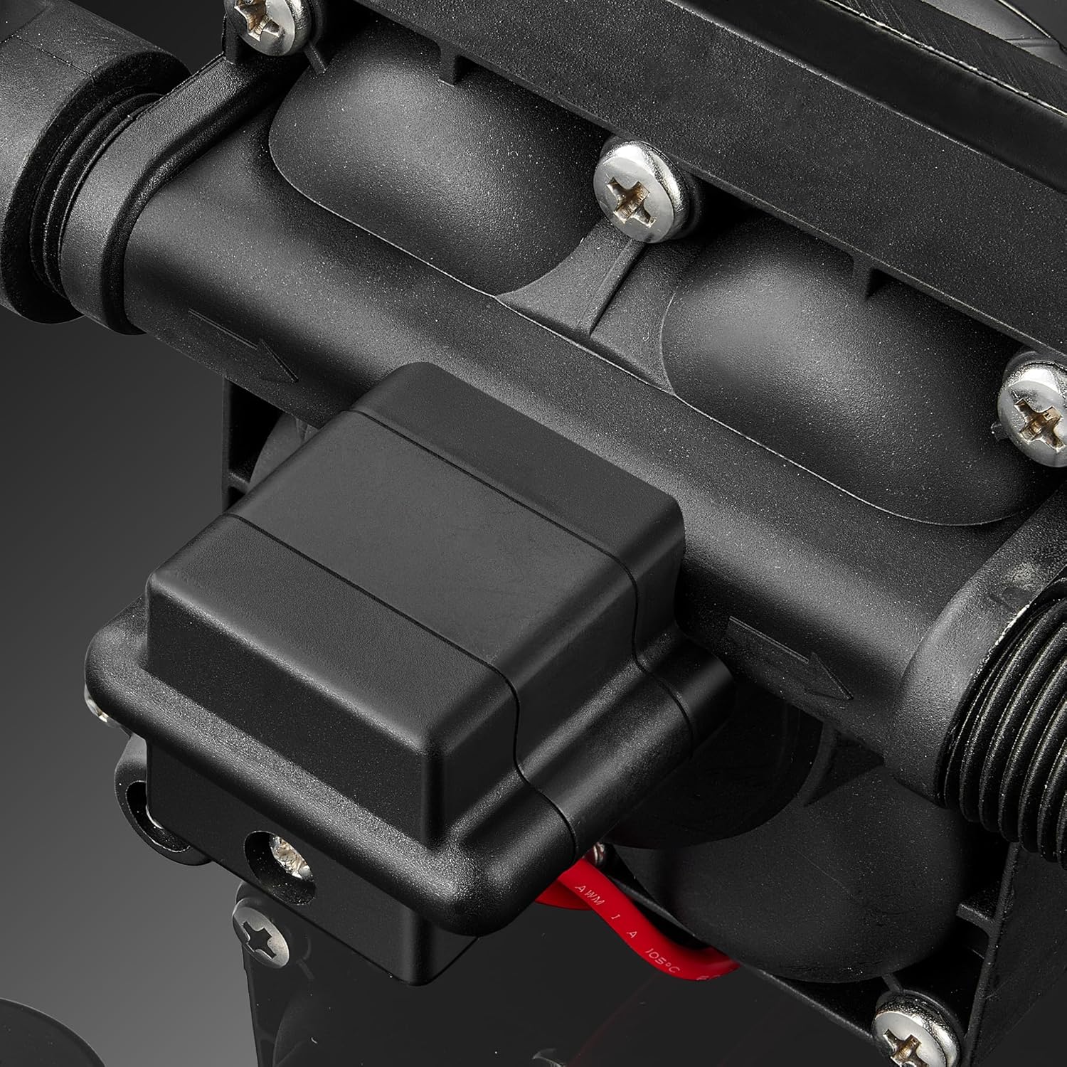 [Upgraded Version] RV Fresh Water Pump, 12V DC Water Pump, 6GPM 70PSI Self-Priming Diaphragm Pump with Pressure Switch and Strainer for RV, Marine, Yacht, Caravan