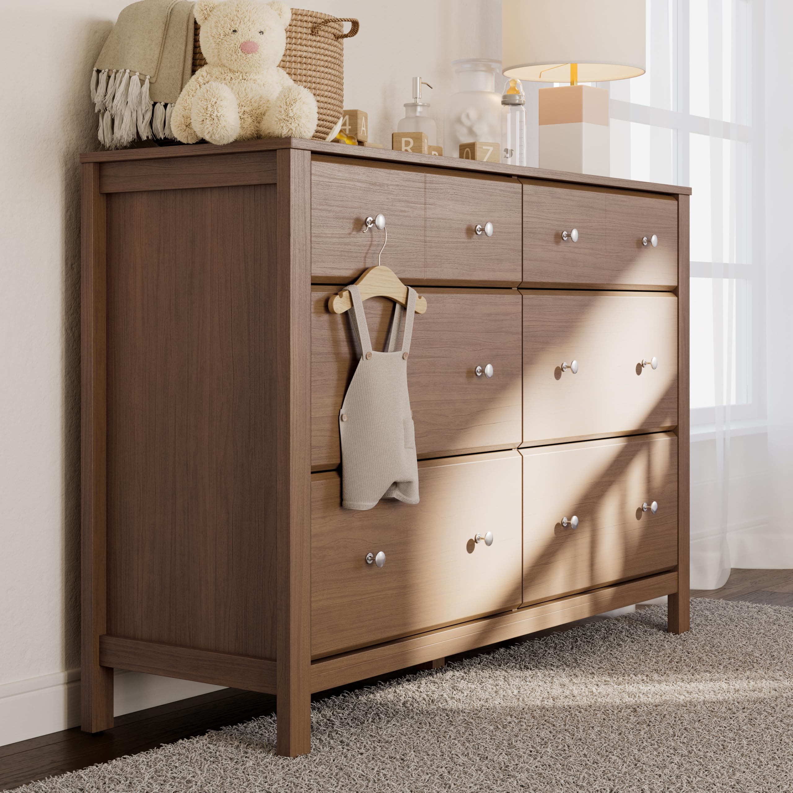 holtzlander 6 drawer dresser Oslo 6-Drawer by Copeland  Vermont Woods Studios Its robust construction is safety Grey Woodland 6-Drawer Dresser