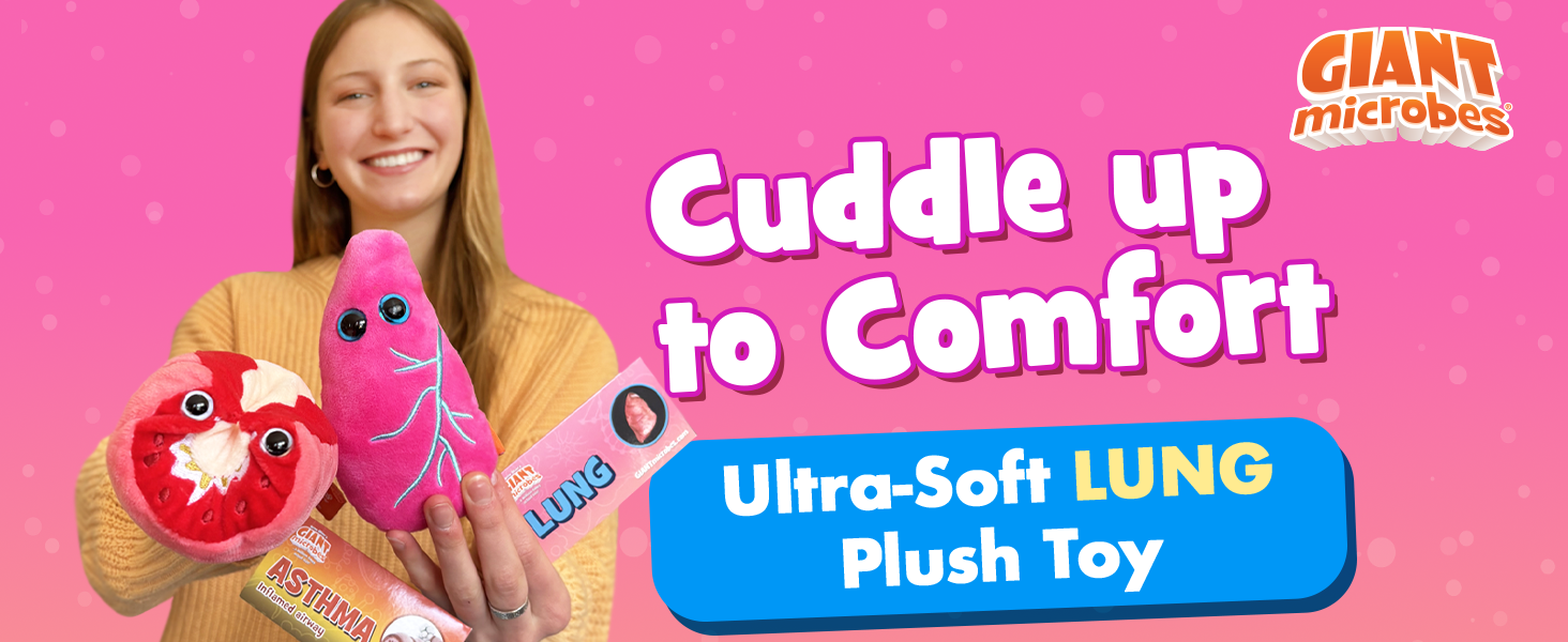 Amazon.com: GIANT MICROBES Asthma Plush, Pulmonology Gifts