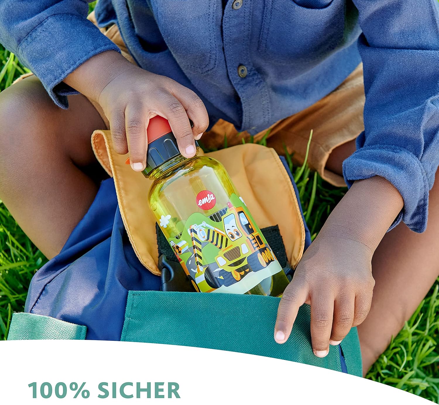 Emsa Bottle Kids Tritan-Horse 0,4 L, Nylon, Multicoloured, 28 x 28 x 18 cm