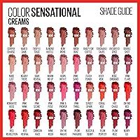 Vista 5 de Maybelline Color Sensational - Lápiz labial, maquillaje de labios, acabado crema, lápiz labial hidratante, guiño rosa, rosa coral, 1 unidad