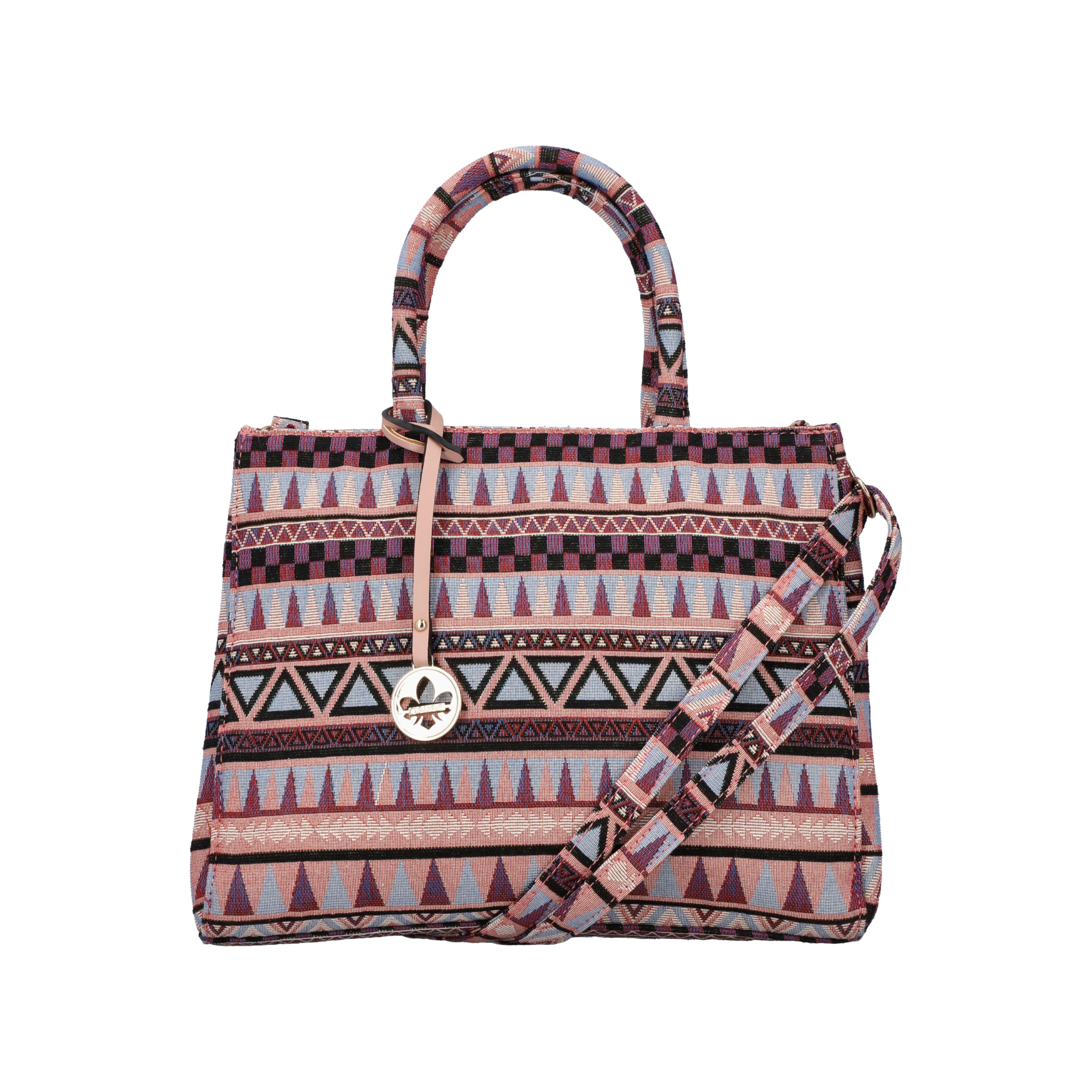 Rieker H1511 Women's Handbag Shopper Shoulder Strap Colourful Pattern, Colourful, Normal