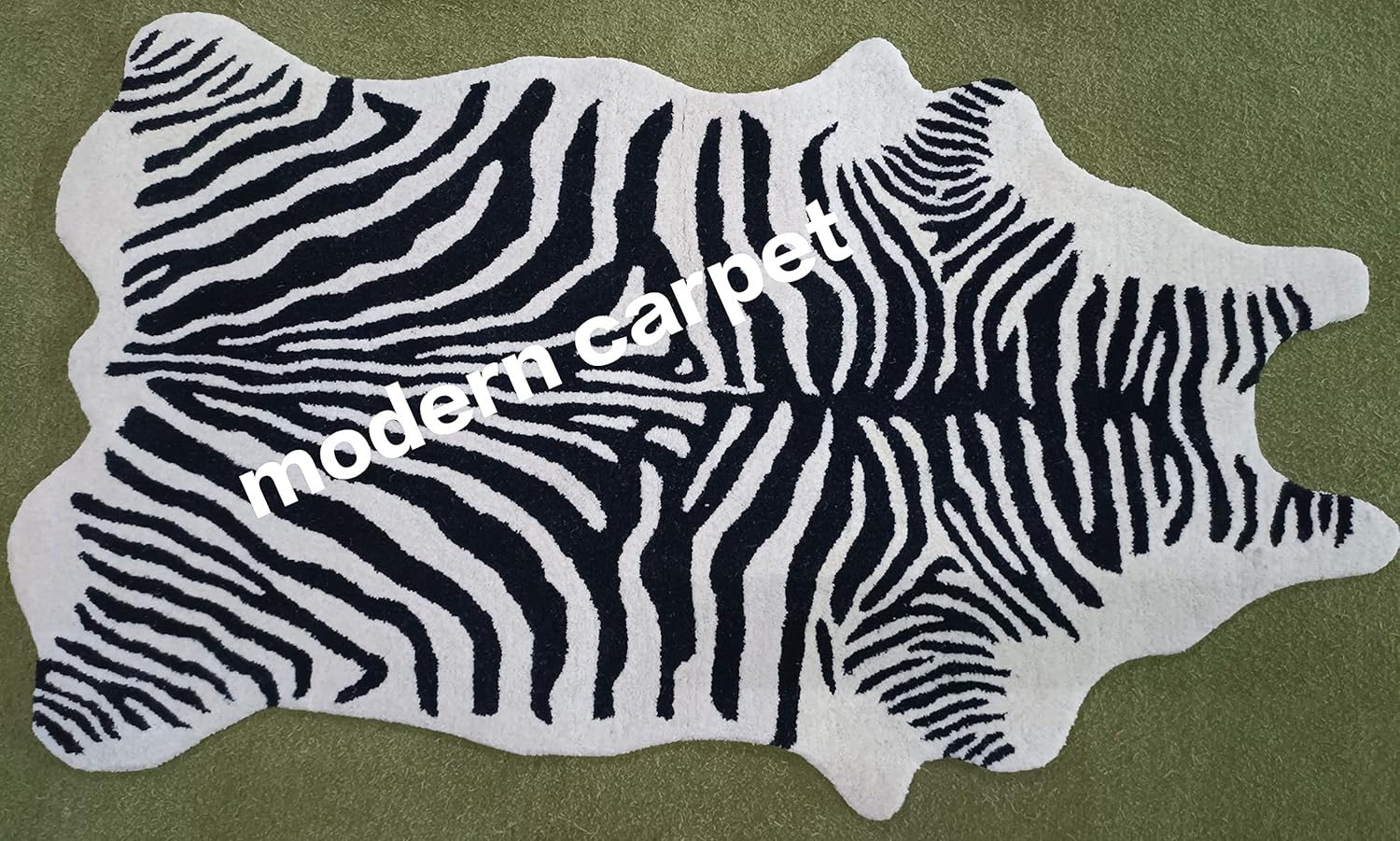 Tibetan Tiger Kid Rugs Animal Print 3x5 100% Woolen Handmade Tufted for Kid Room Bedroom Living Room Doormat by Modern Carpet