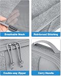 bagsmart Compression Packing Cubes for Suitcase, 6 Set Travel Luggage, & Suitcase Organizer with Shoe Bag(Grey), 1 Large+3 Medium+1 Small+1 Shoe Bag