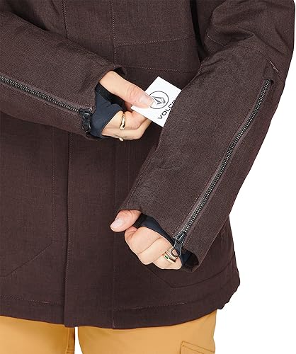 Miniatura 11 de Volcom Sherwin - Chaqueta de invierno con capucha aislada para snowboard y esquí para mujer
