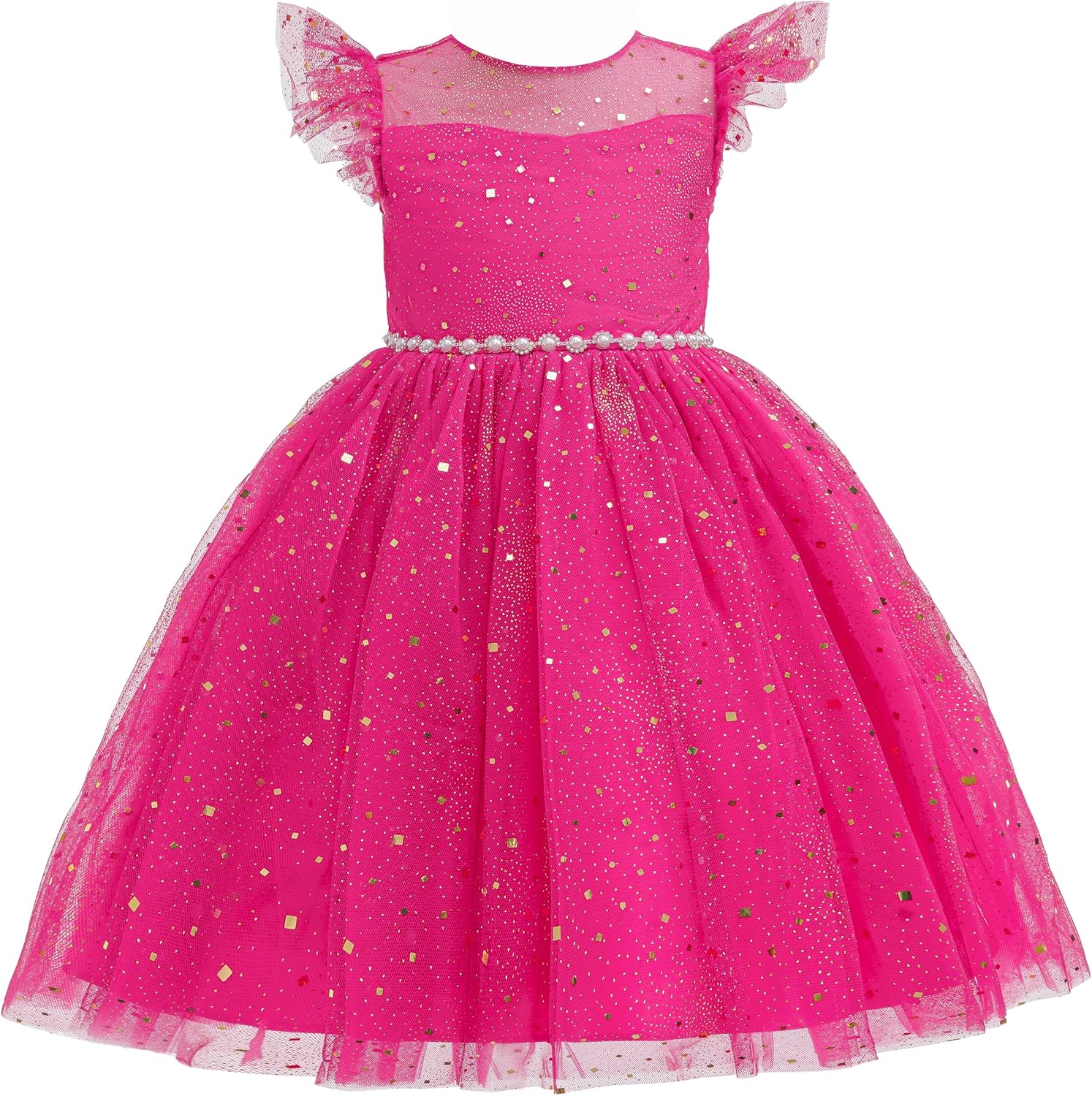 Girls Sequin Formal Dress Kids Fancy Sparkly Pageant Party Birthday Prom Princess Ball Gown Dresses for Girls
