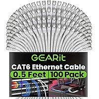 Vista 34 de GearIT Cable Ethernet Cat 6 de 5 pies (paquete de 20) - Cable de conexión Cat6, cable de conexión Cat 6, cable Cat6, cable Cat 6, cable Ethernet