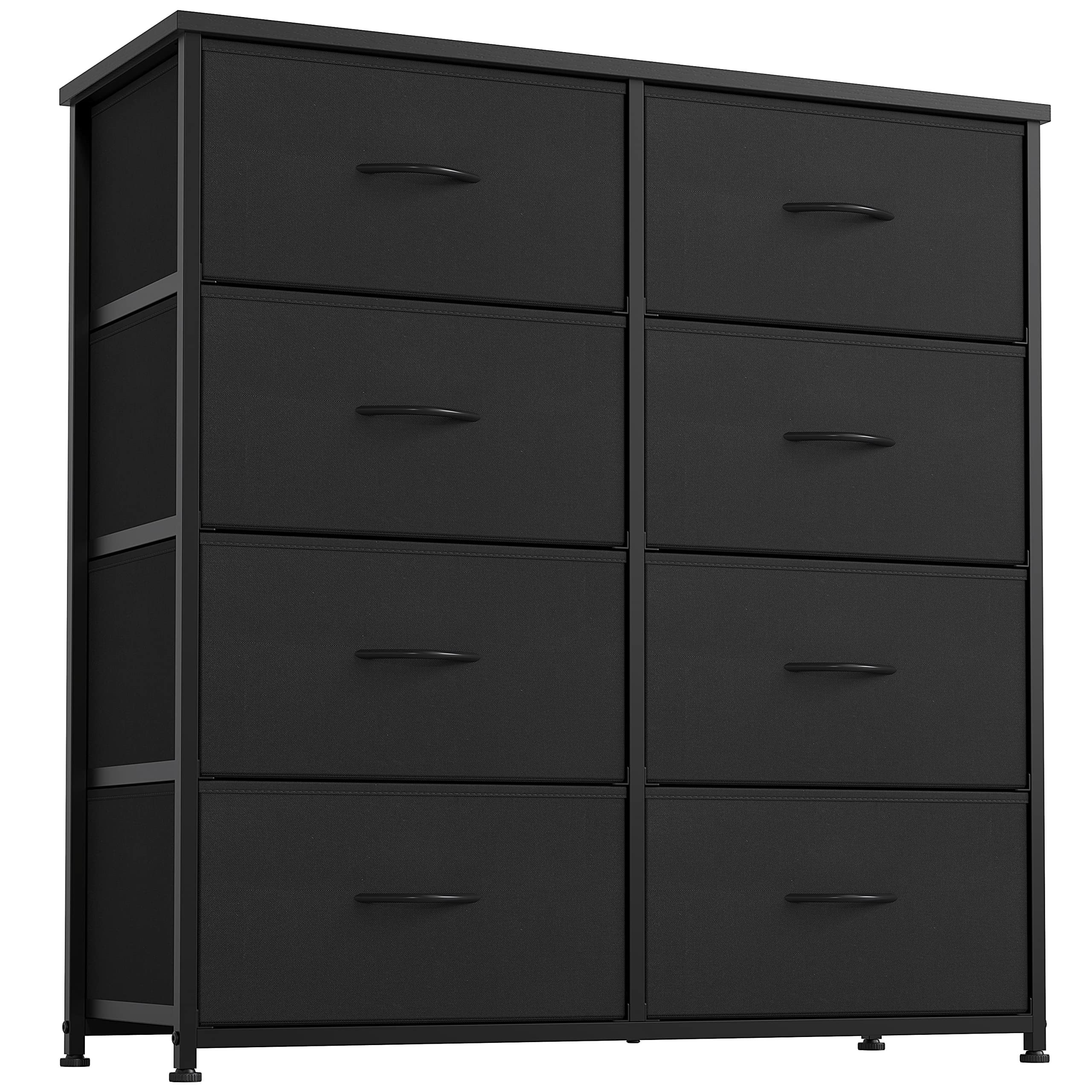Photo 1 of ***spare parts.***NO REFUNDS***CubiCubi Dresser for Bedroom, 8 Drawer Storage Organizer Tall Wide Dresser for Bedroom Hallway, Sturdy Steel Frame Wood Top, Dark Black Large Dark Black
