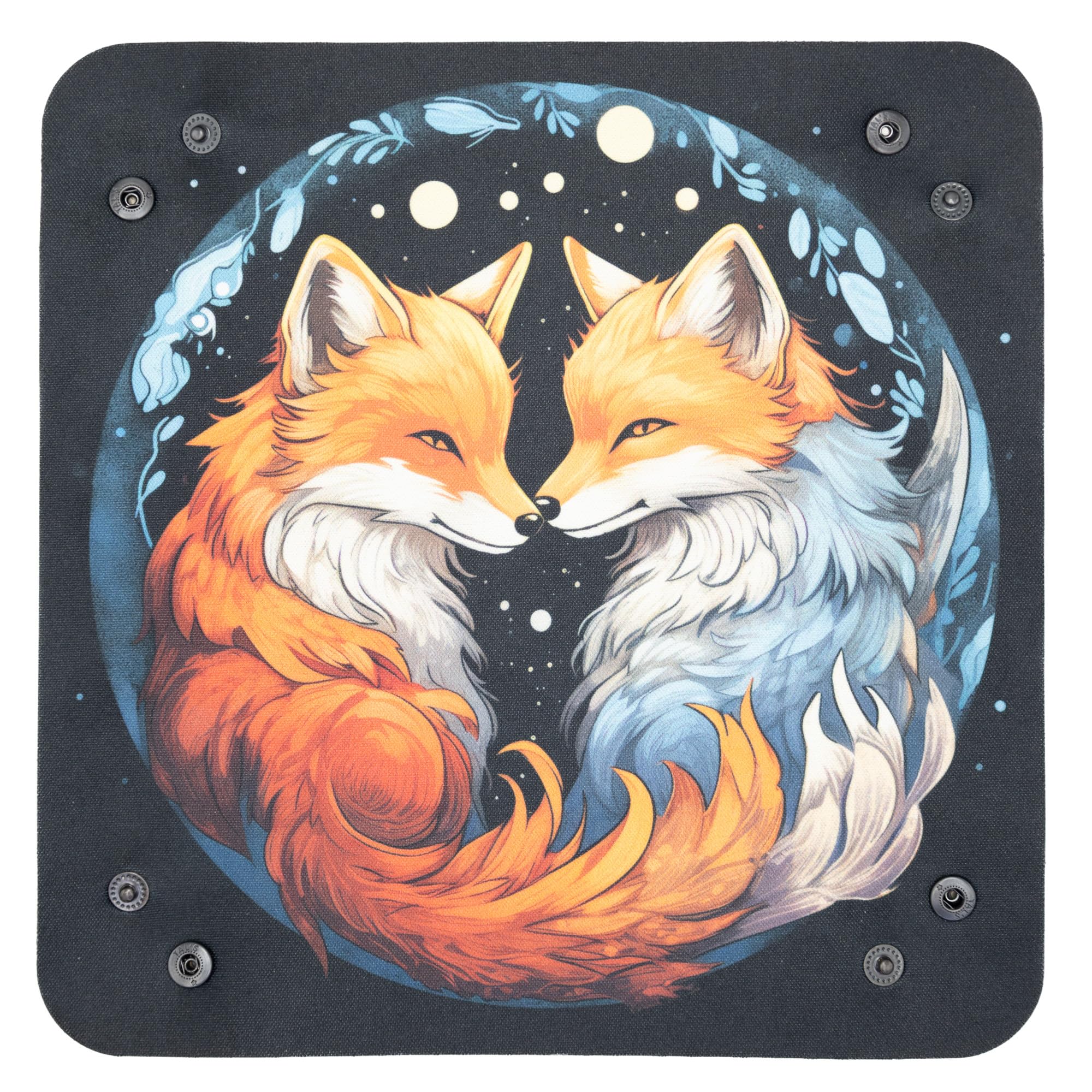 Plateau à Dés Jeux Société 22x22cm - Motif Chats - Néoprène Pour RPG Et Soirées Jeux