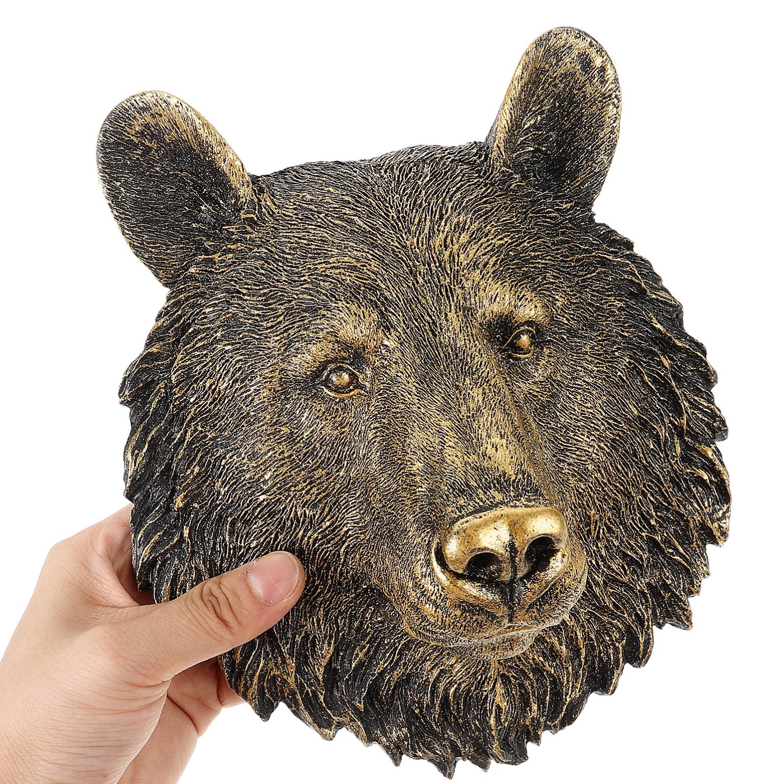 Artibetter Testa Orso da Parete in Resina Decorazione Muro Realistica