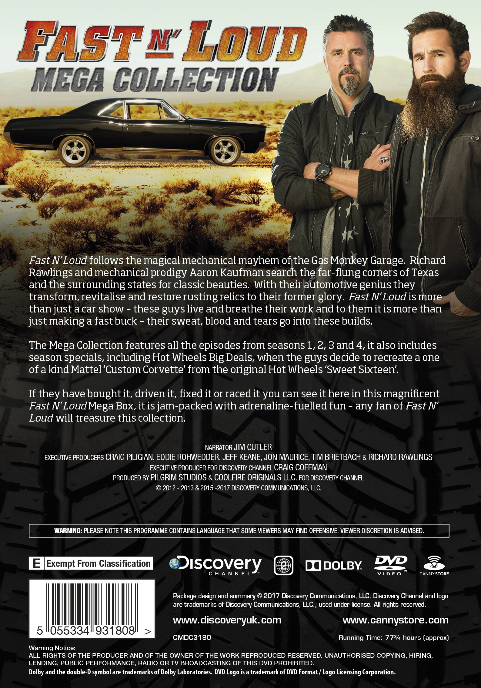 Fast N' Loud: Mega Collection Complete Seasons 1-4 DVD