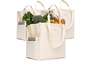 Reusable Grocery Bags - 100% Cotton Grocery Bags