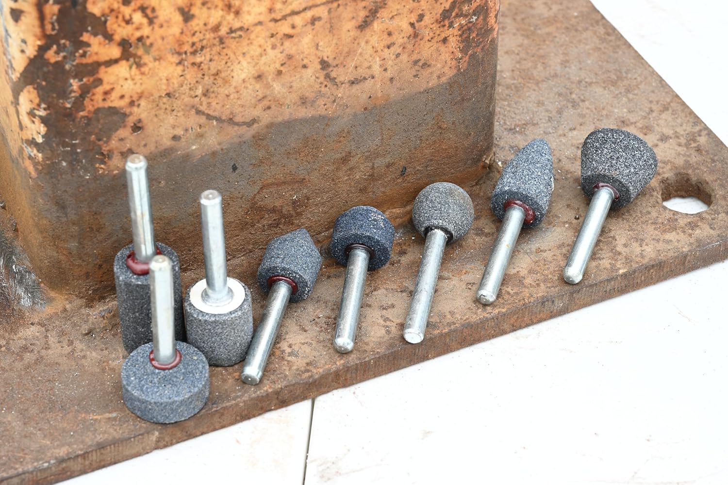 Century Drill & Tool 75200 Mounted Grinding Point Set, 8-Piece,Grey Metal