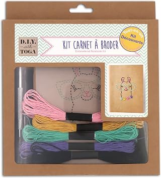 Toga D.I.Y Lama Embroidery Kit Notebook ، ورق ، متعدد الألوان ، 20 &times; 23 &times; 3 سم