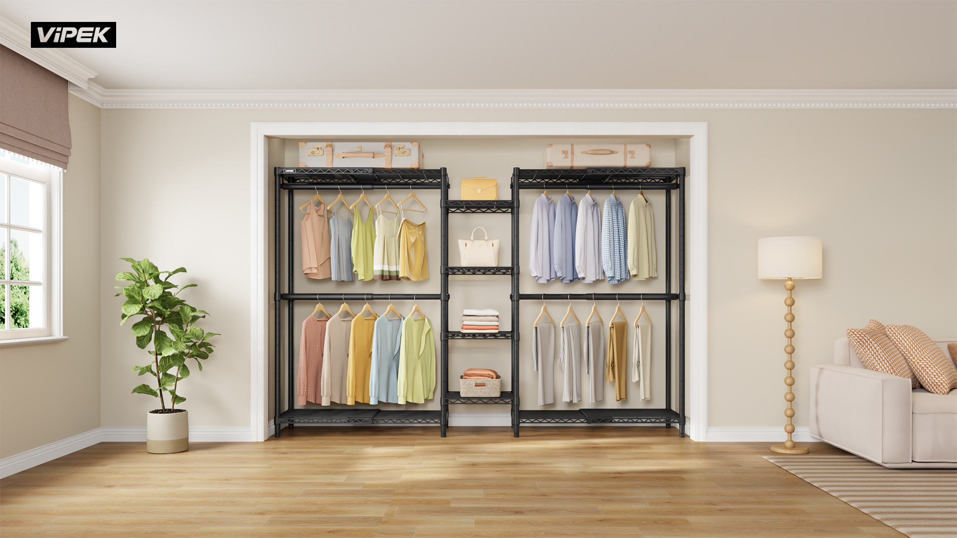 Amazon.com: VIPEK X2 Expandable Clothes Rack Portable Closet