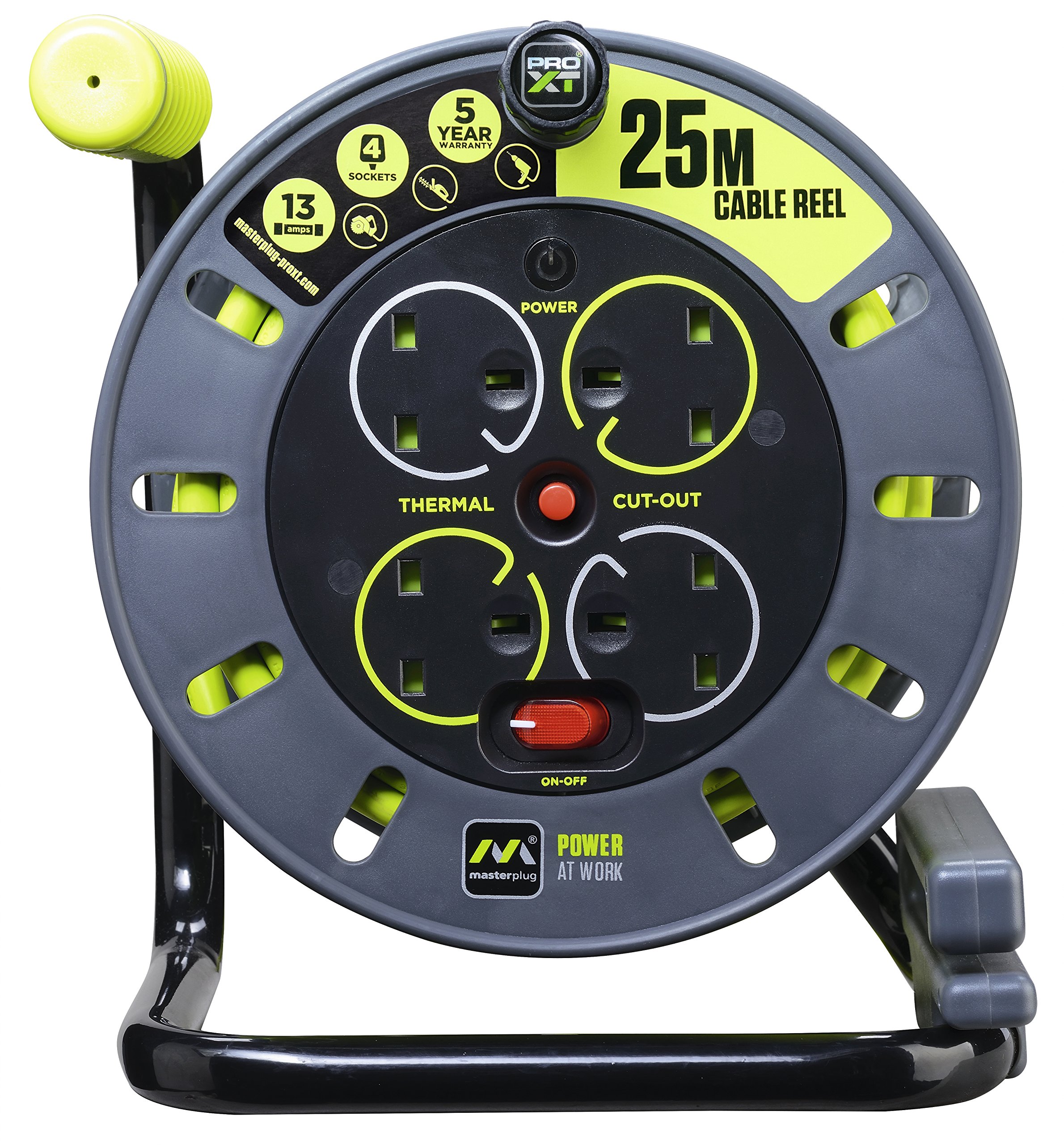 Buy Masterplug ProXT Four Socket Open Cable Reel Extension Lead with