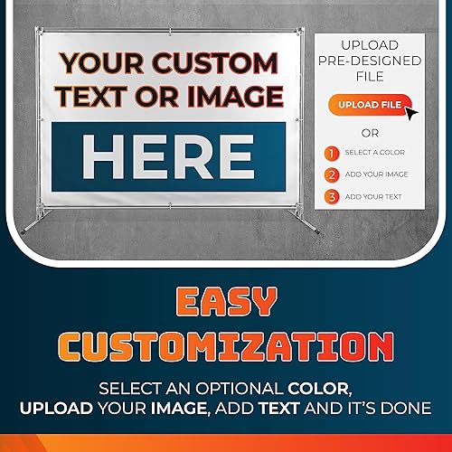 Miniatura 5 de Pancartas y letreros personalizados para interiores y exteriores con cualquier imagen, logotipo y texto, pancarta de vinilo 20 fuentes y 25