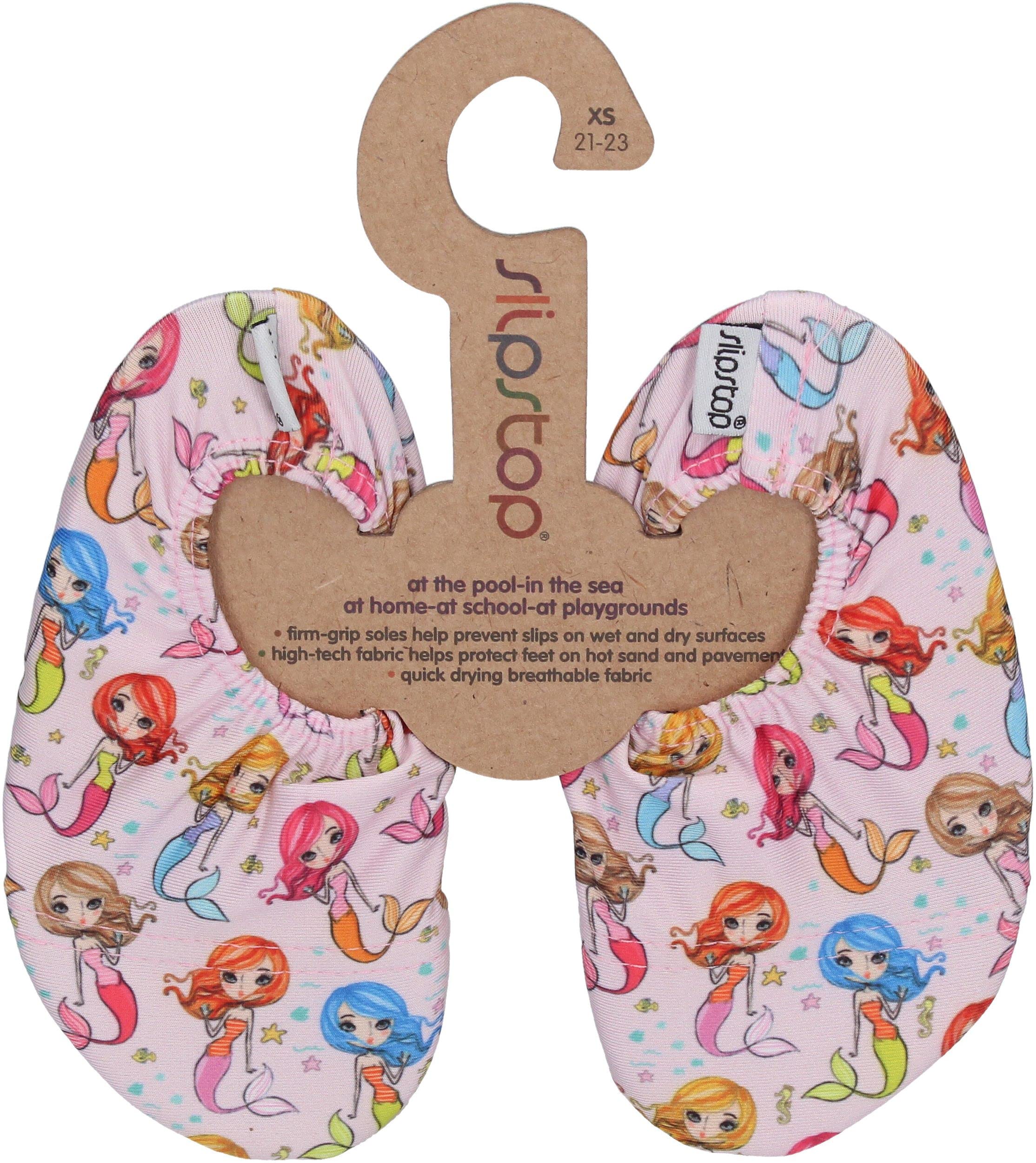 Slipstop Zapatillas de playa para niños y niñas, antideslizantes, para deporte, natación, baño, vacaciones, yoga, con factor de protección solar 50, Rosa Pequeña Nixen, 18/20 EU