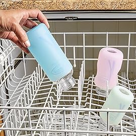 Dr. Brown\'s Options+ Wide-Neck Glass Bottle Sleeve, 100% Silicone, Mint, BPA-Free, 5 oz, 1-Pack