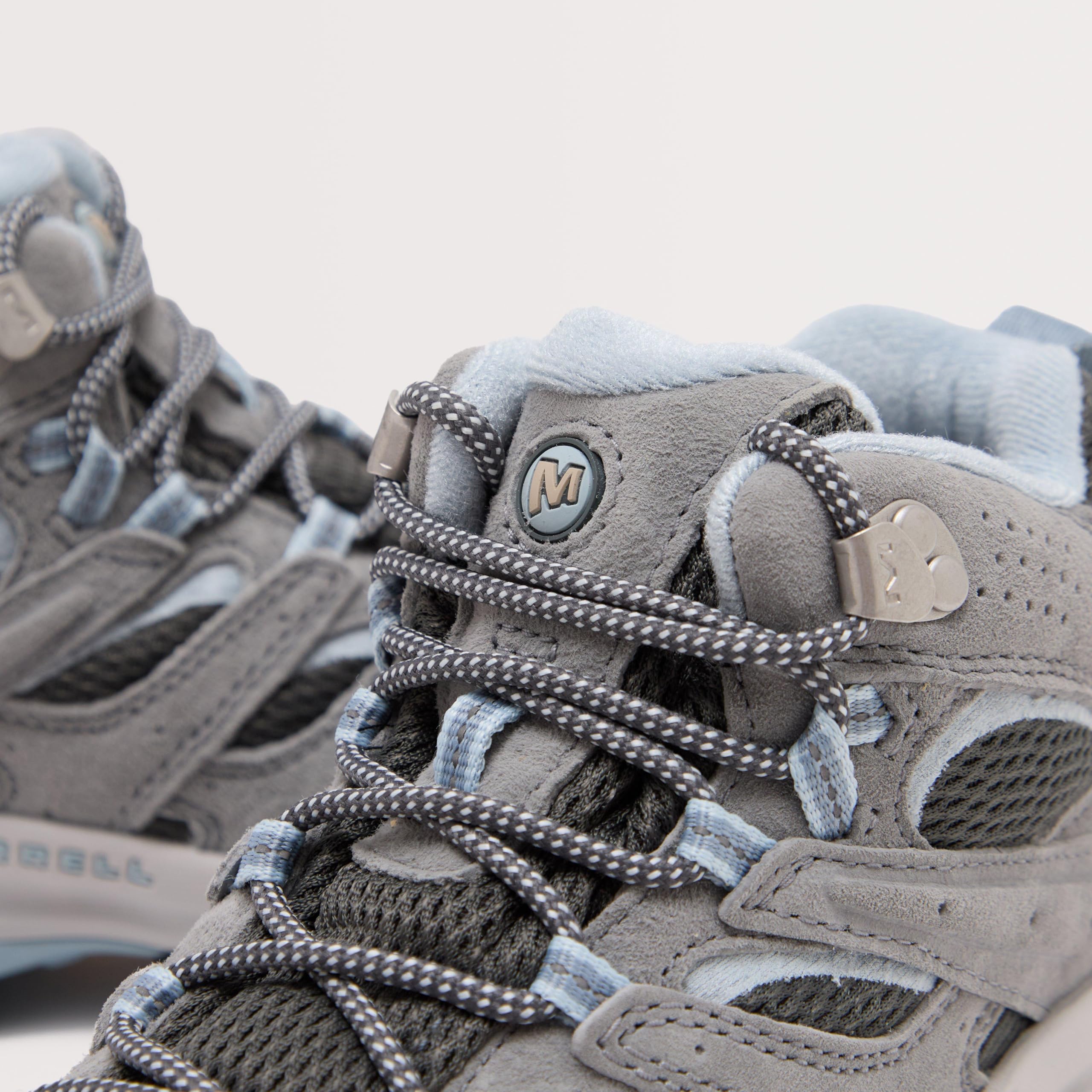 Merrell Moab 3 Mid Gore-Tex Damen-Wanderschuh, wasserdicht, Schweinsleder und Mesh-Obermaterial, Vibram TC5+ Außensohle