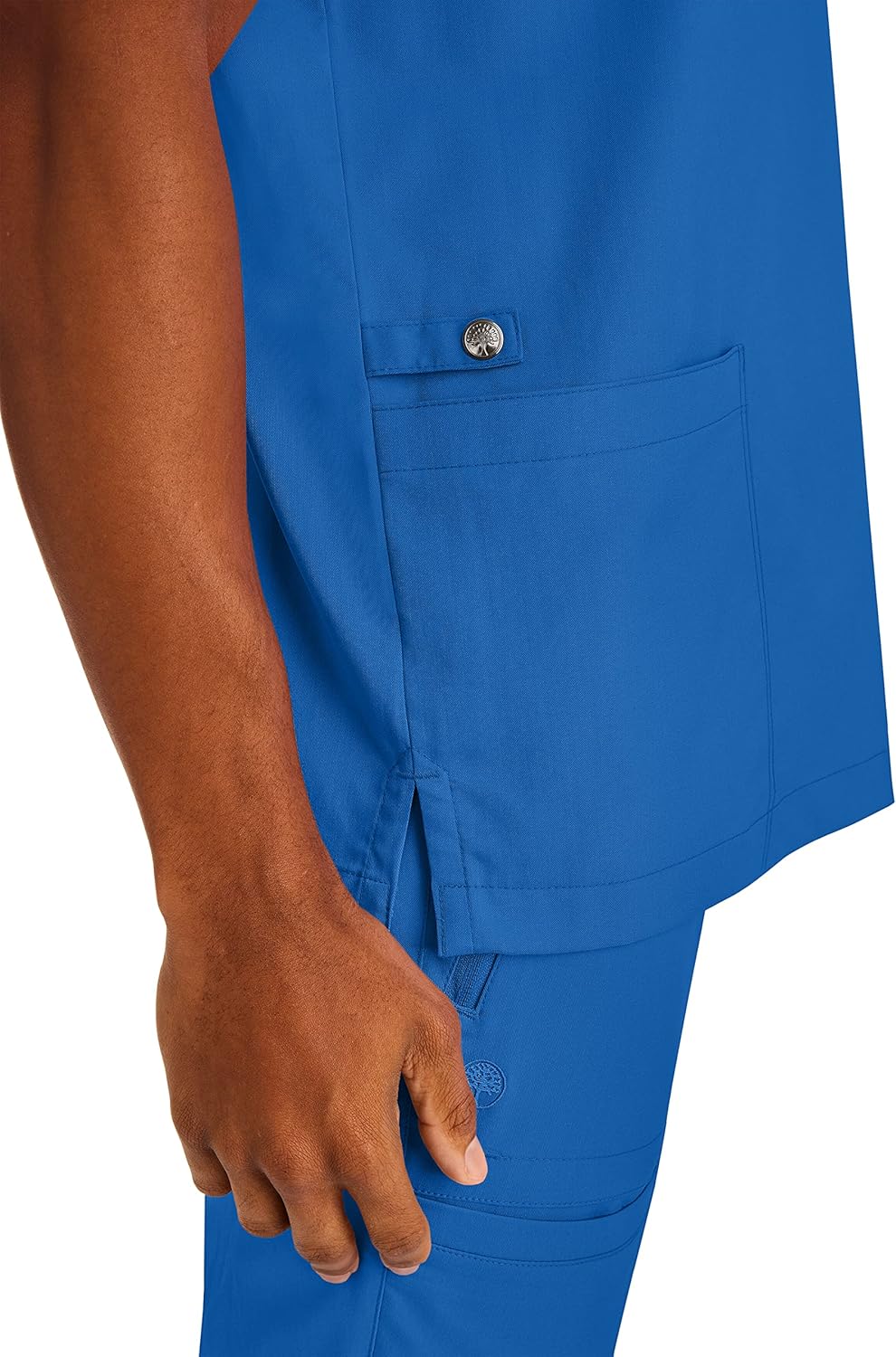 Healing Hands Scrubs for Men Modern Fit, Scrub Top Jake with 3 Patch Pockets, Side Vents and Stretchy Fabric 2331 - Image 5