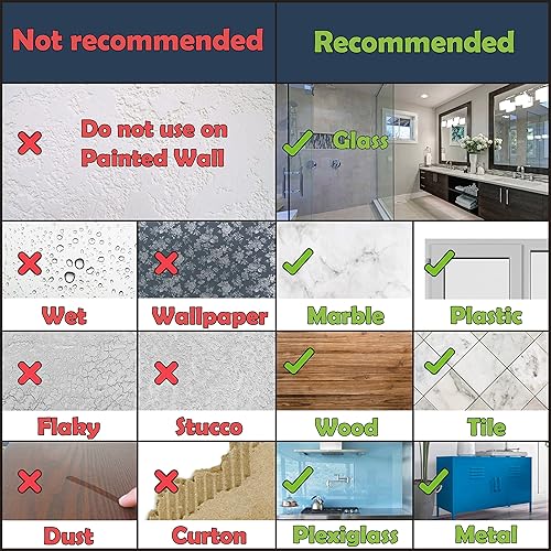 Miniatura 7 de GLUIT Paquete de 12 ganchos adhesivos grandes y cinta de doble cara resistente de 16.5 pies