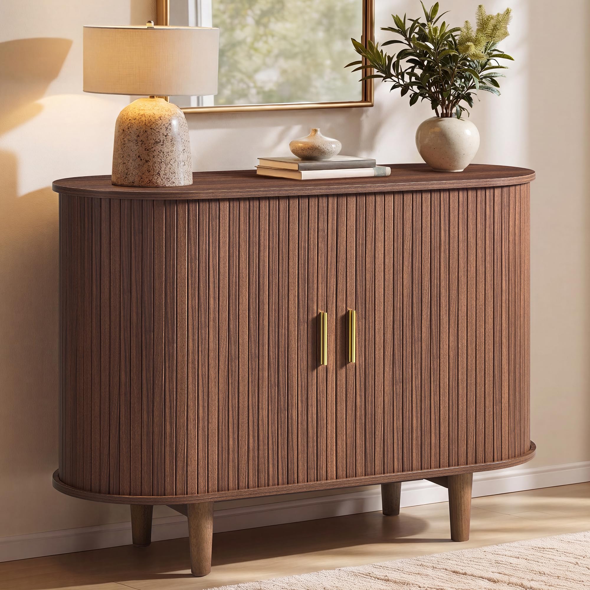 VASAGLE Storage Cabinet, Sideboard with Adjustable Shelves