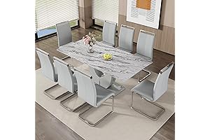 Modern Dining Table Set for 8