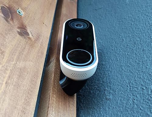 Vista 4 de Cuña de montaje en esquina de 45° compatible con Google Nest Hello Video Doorbell de 1ª generación, con cable, te permite apuntar timbre, mejor