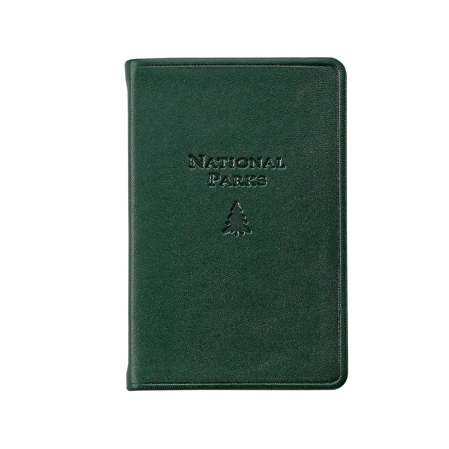 Graphic Image U.S. National Parks Guide & Journal, Genuine Leather, Green, 3.75"x4.8"      Unknown Binding – Day to Day Calendar
