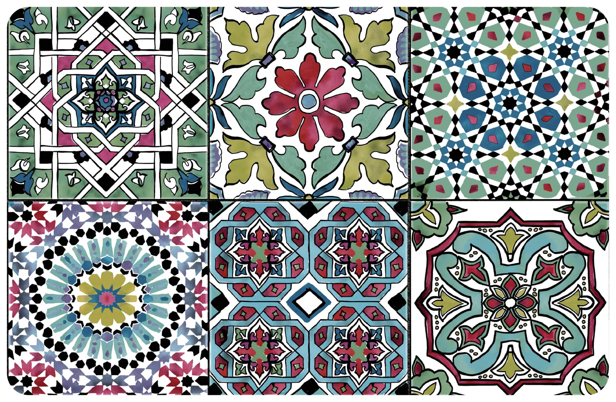 d-c-fix manteles individuales Rio Farosso - lavables antimanchas plastico PVC - tapetes para mesa salvamanteles bajoplatos mantelitos - 29 cm x 44 cm rectangular