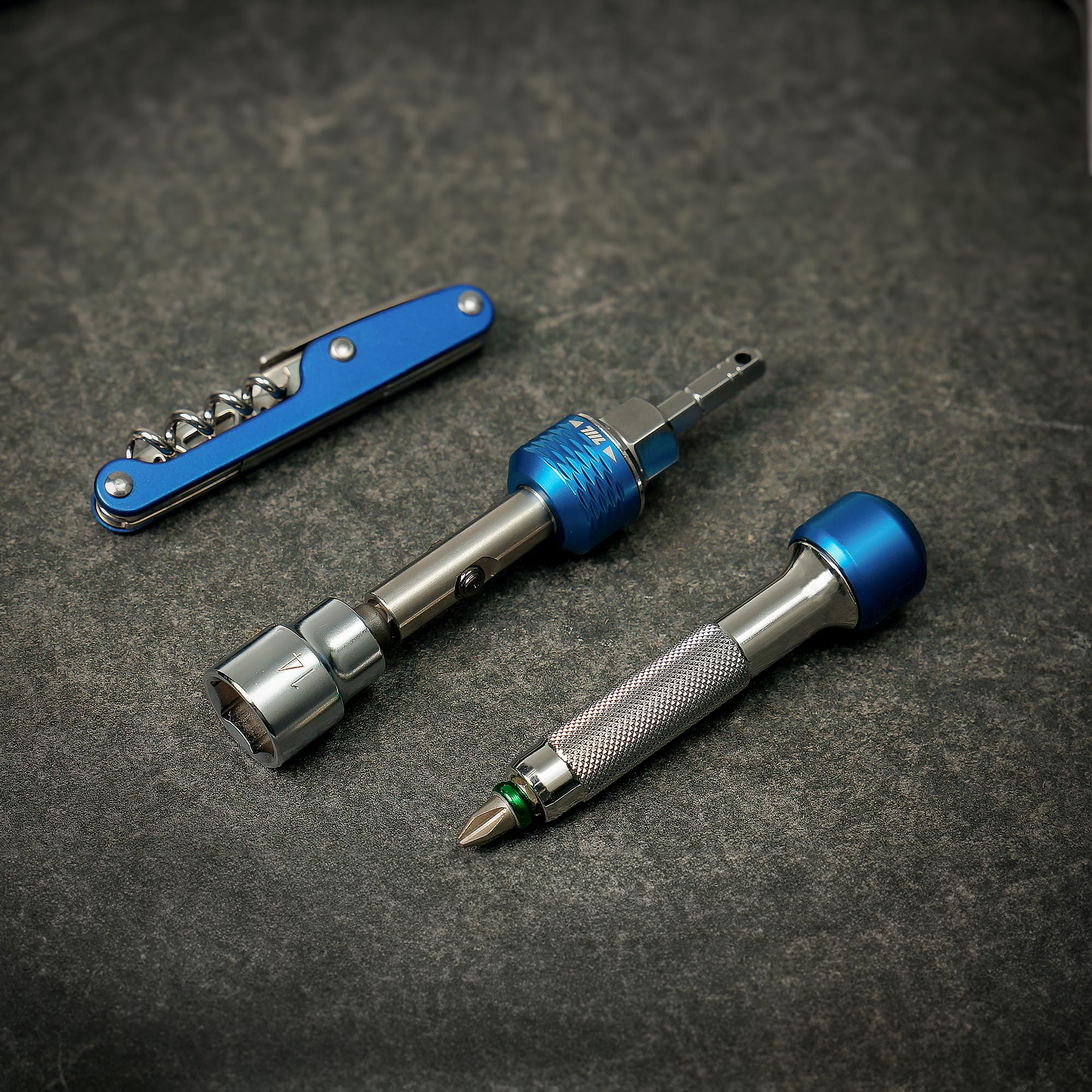 711L Cacciavite a cricchetto esagonale in linea, compatibile con cacciaviti intercambiabili standard da 1/4" e bussola da 14 mm, per uso intensivo ad alta coppia