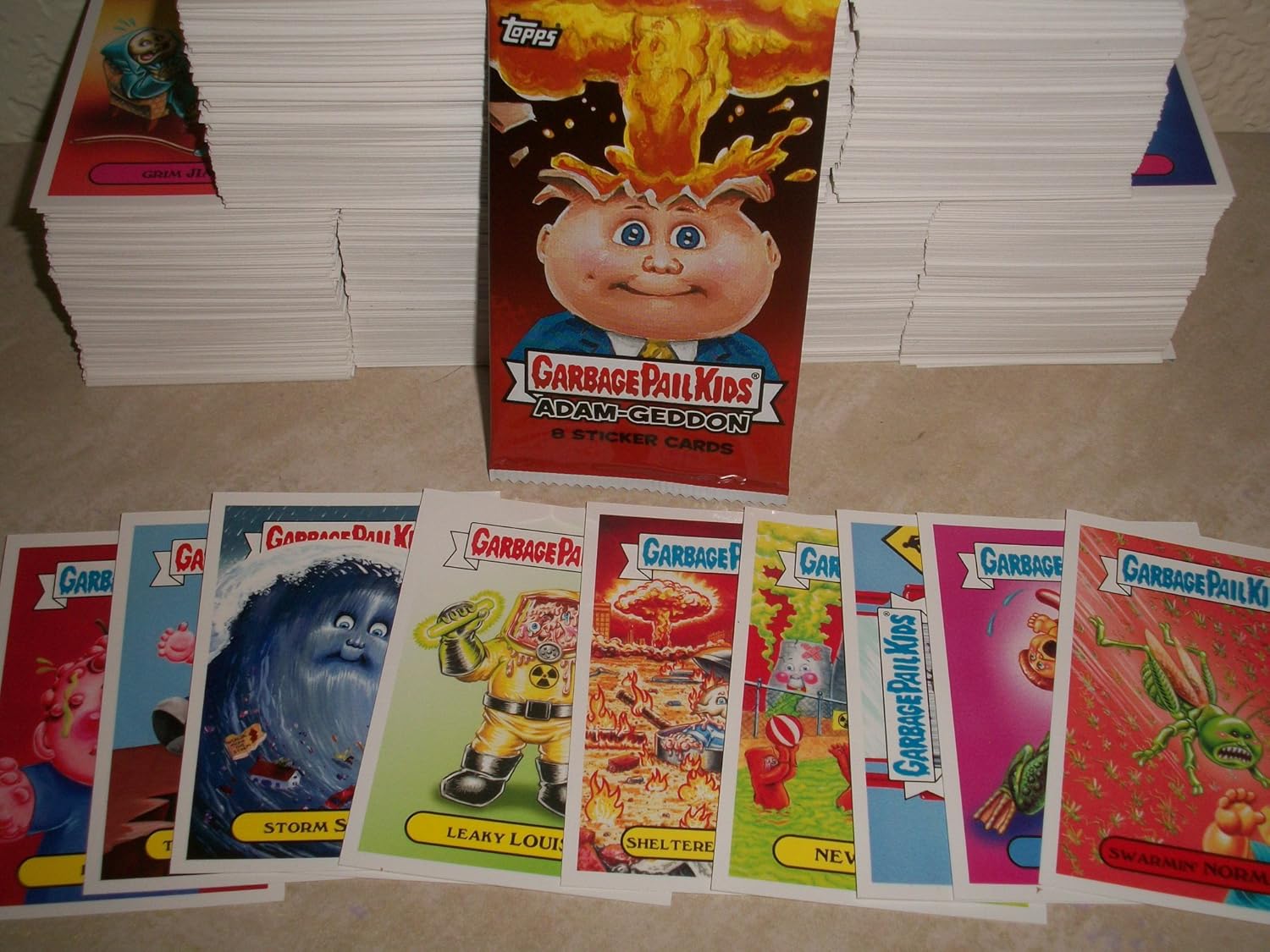 Garbage Pail Kids 2017 Series 1 ADAM-GEDDON LOT of Thirty Different Stickers + 2 Cereal Killer Cards.