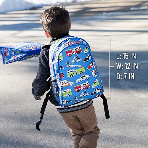 Miniatura 9 de Wildkin Paquete de mochila para niños de 15 pulgadas con lonchera (Heroes)