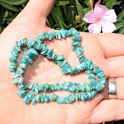 Miniatura 5 de Zenergy Gems Collares de piedras preciosas naturales cargadas de selenita + cargador de corazón hinchado de selenita incluido