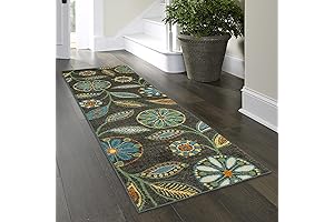 Maples Rugs Reggie Floral Runner Rug Made in USA