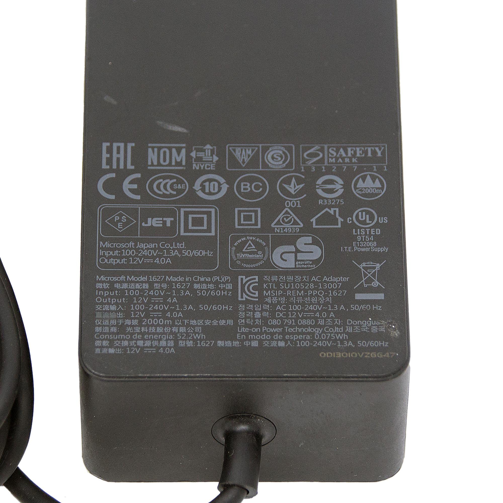 Amazon.com: 1627 12V 4A AC Adapter Compatible with Microsoft