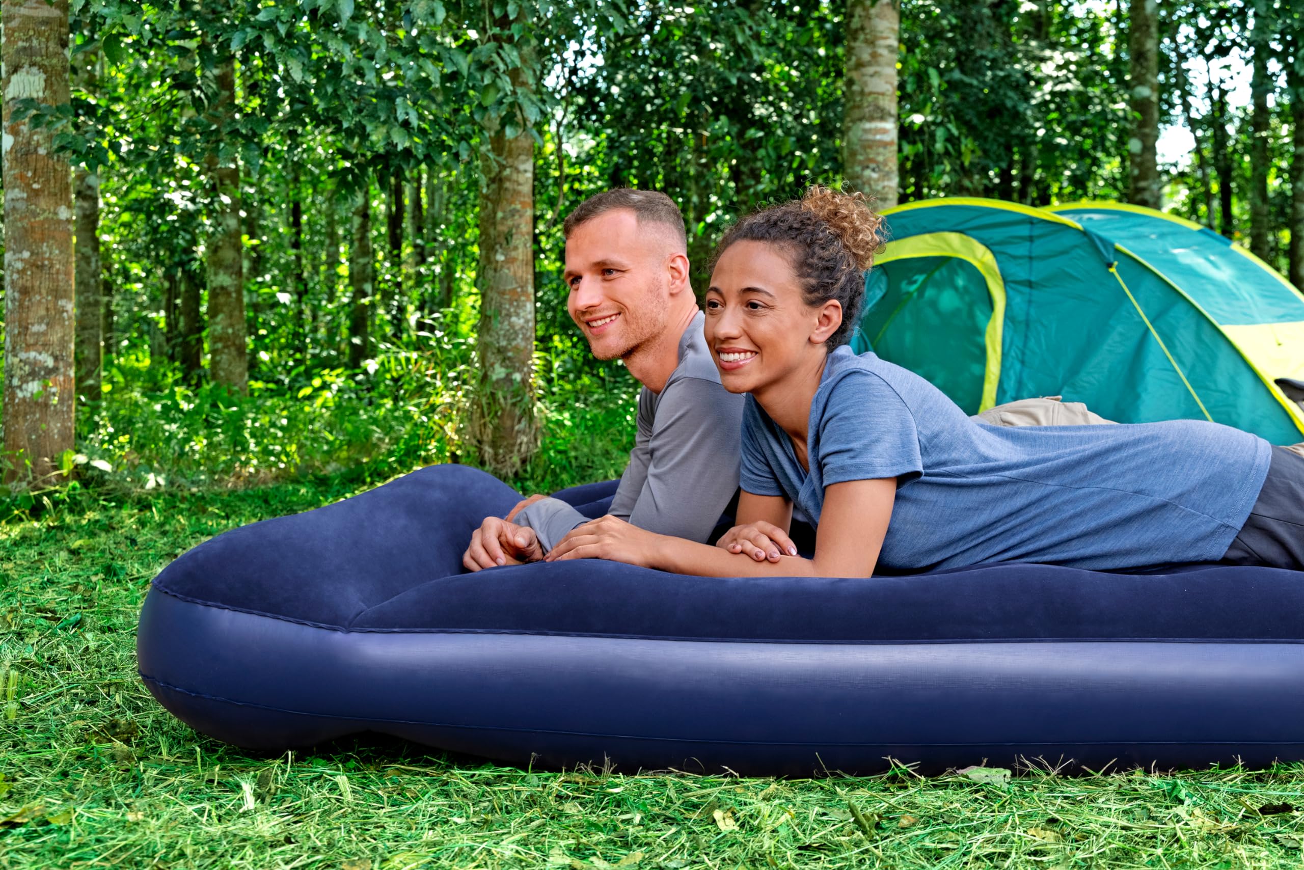 Bestway 67226-6 Materasso matrimoniale con pompa a pedale incorporata da 203x152x28 cm