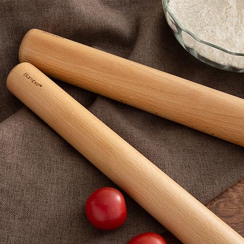 Miniatura 4 de Bamber Wood Rolling Pin, 11 Inch by 1-1/5 Inch 11 x 1.2 pulgadas,13.4*1.2 pulgadas,15 x 1.5 pulgadas,17.3*1.6 pulgadas,17.5* 2.2 pulgadas,2-11 x 1.2