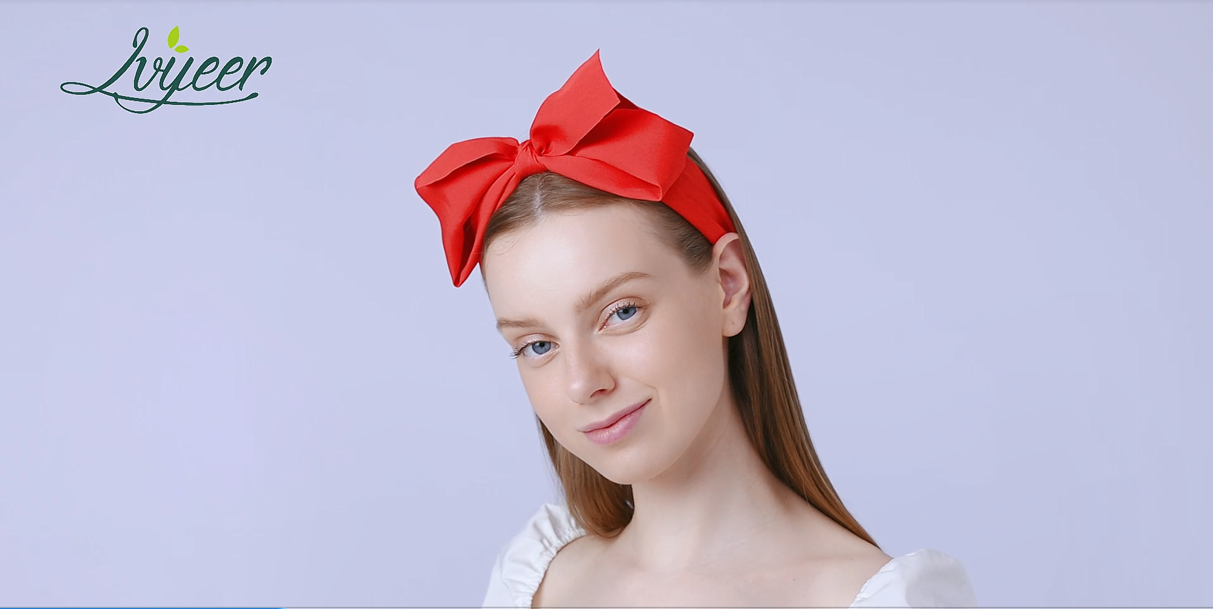 Claire's Christas Headband, Red Sequin & Holly Large Bow Hairband - View #10