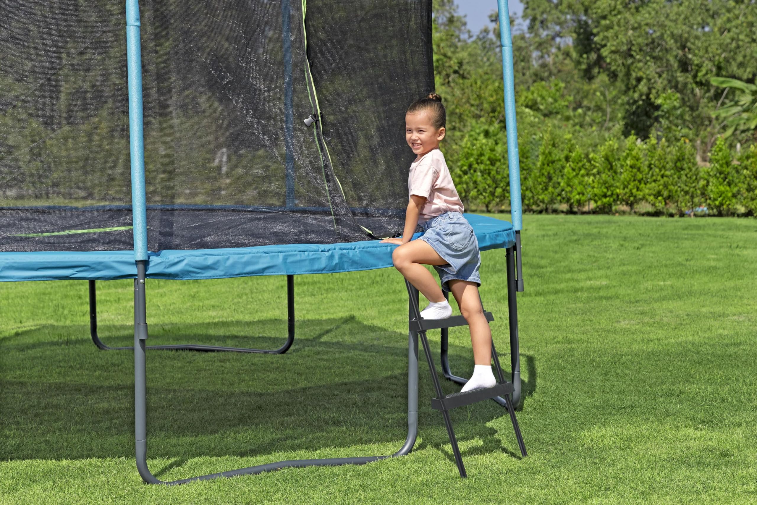 Bestway 59104 Tappeto elastico da esterni Xtreme Air - bambini, 3,66 m, blu