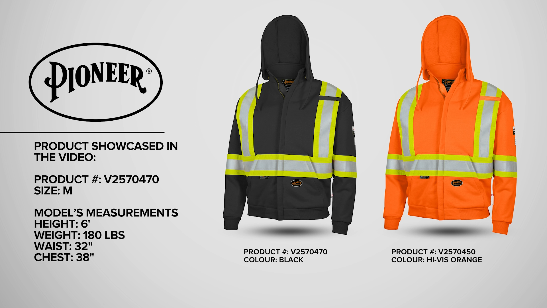 Pioneer Hi Vis Flame Resistant Safety Hoodie for Men and Women