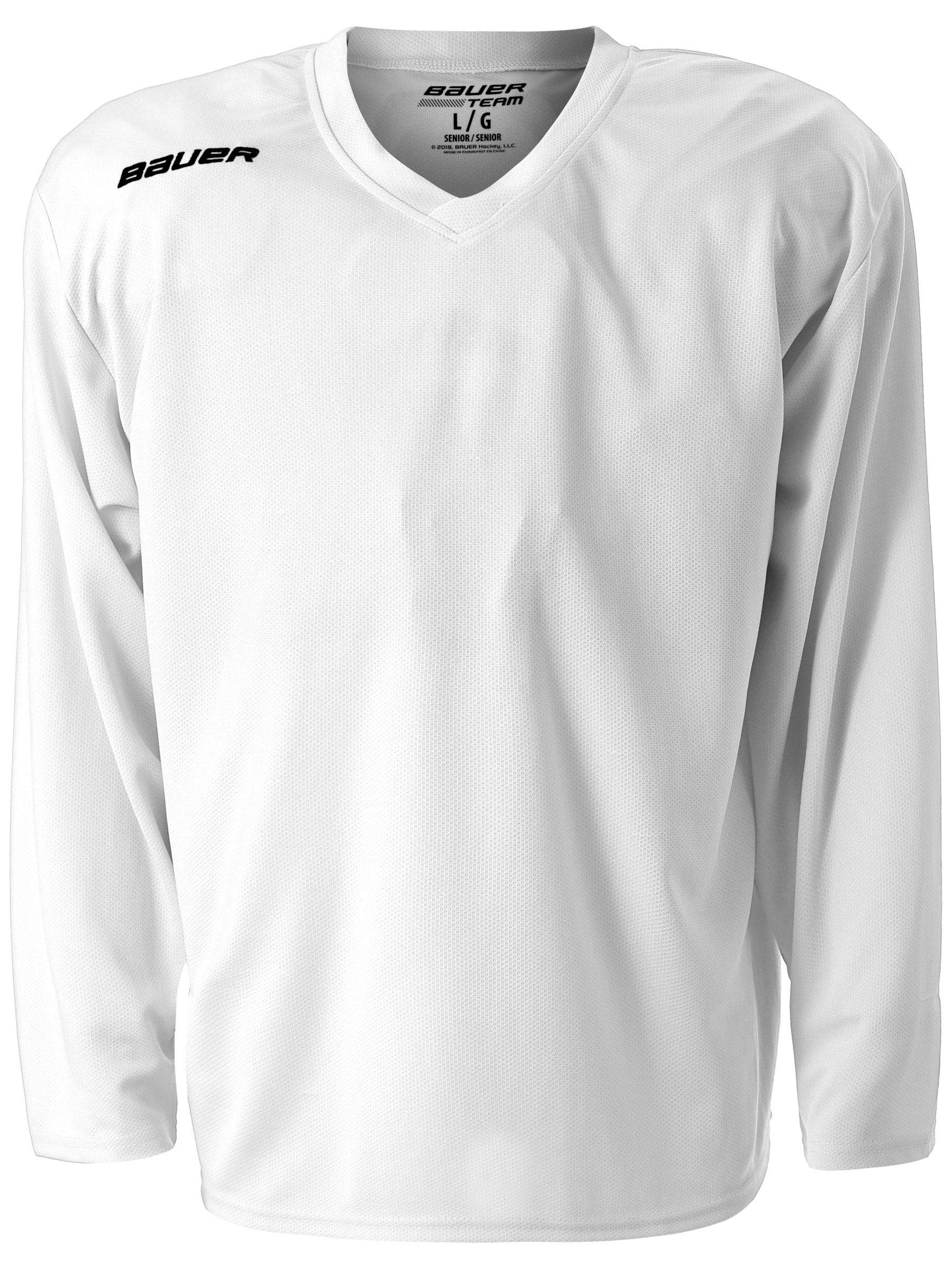 Bauer Flex Series Ice Hockey Practice Jersey - White - Adult XS/S