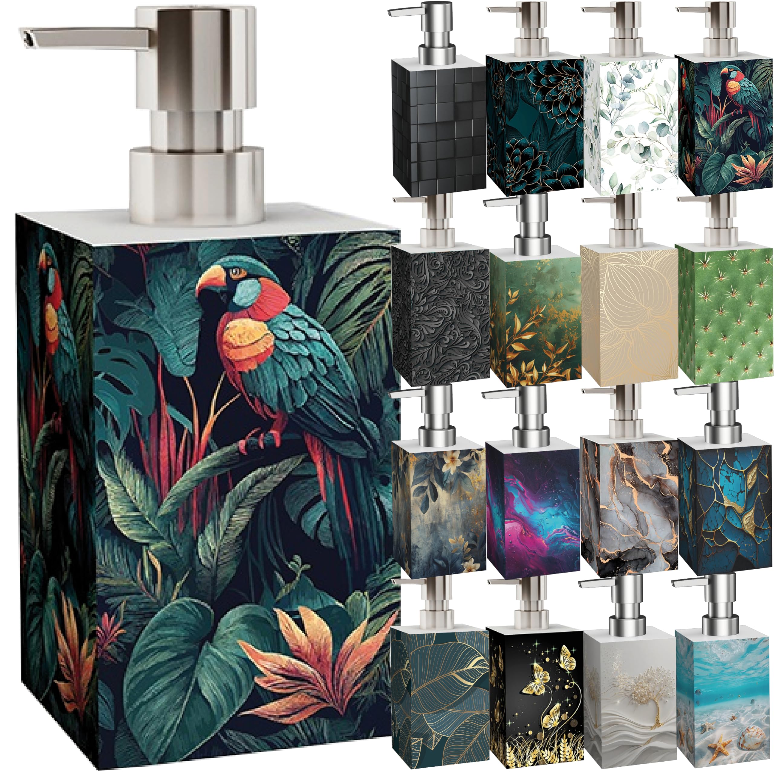 Sanilo Premium Soap Dispenser, Wide Choice of Beautiful Lotion Dispenser, Easy to Refill, Nice eyecatcher (Exotic)