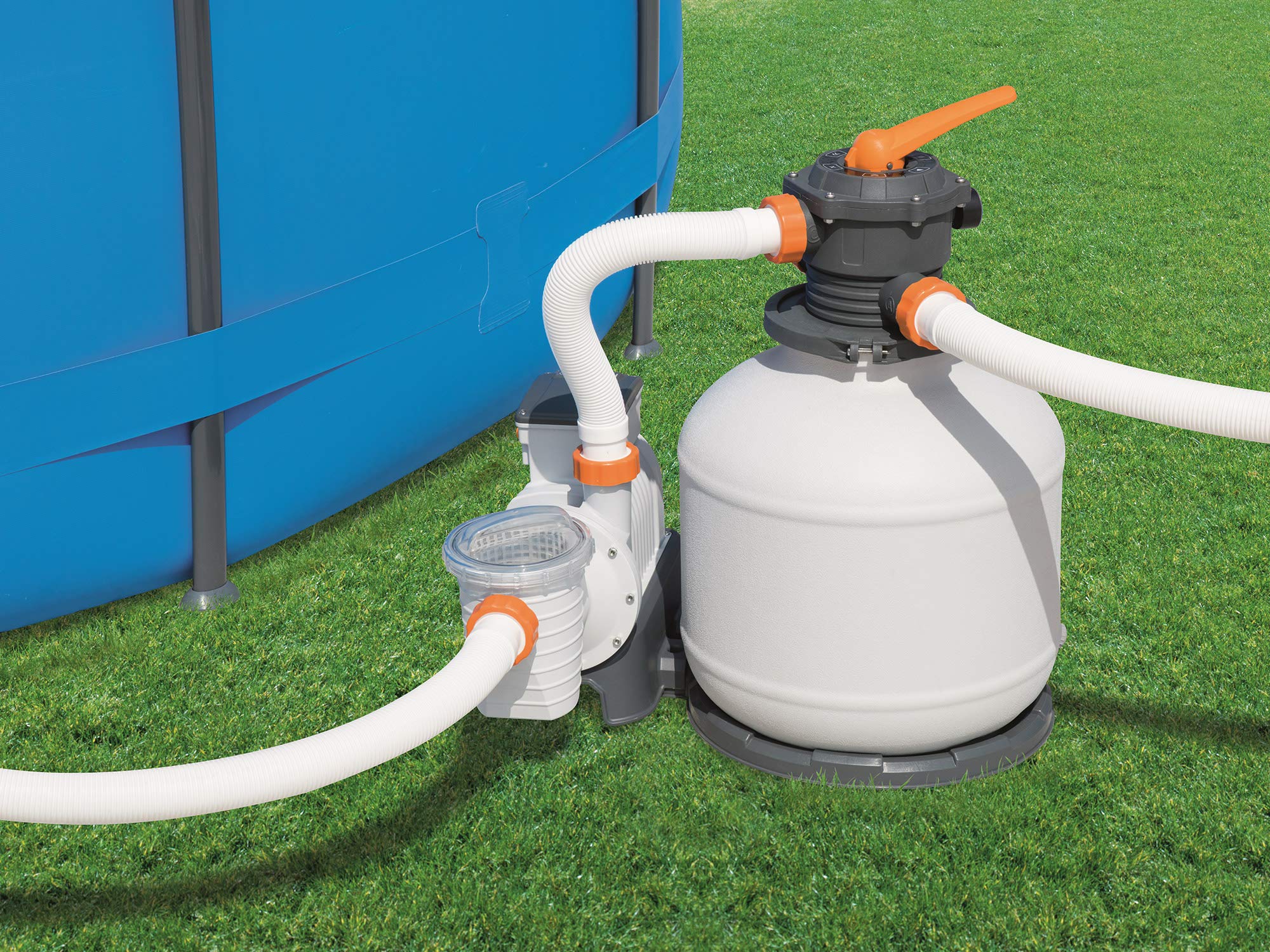 Bestway Flowclear pompa filtrująca 9841 l/h, system filtrów piaskowych 58486